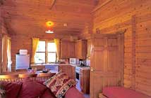 Our lodges all feature warm, comfortable interiors